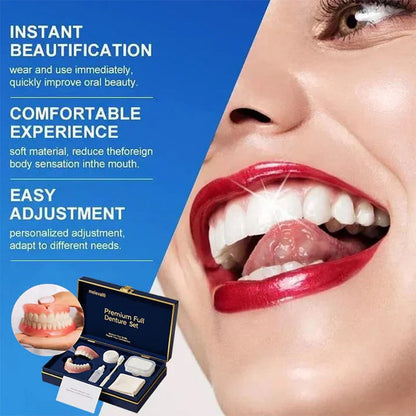 🌎Ends Today: 70% OFF! ⏰meleval® Medical Full Denture with Strong Suctiond🦷Obtain American Dental Association (ADA) Certification